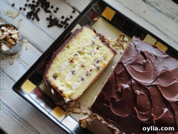 Another perspective of a single slice of Cassata Cake, showing its creamy layers