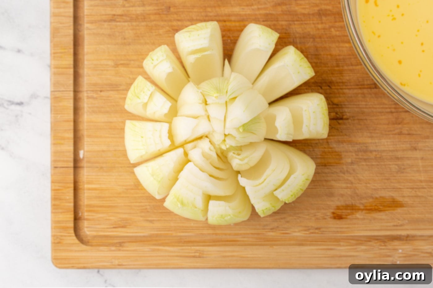 sliced onion