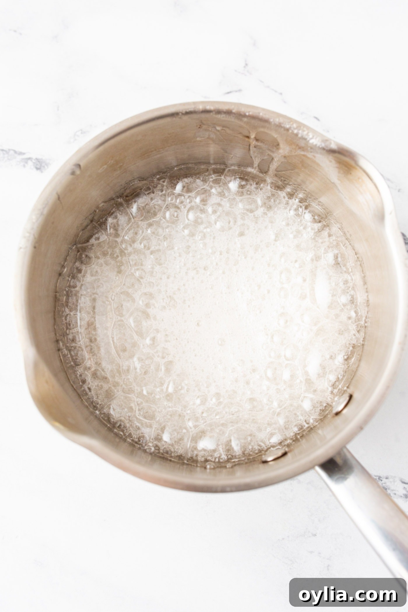 lollipop candy boiling in a pot
