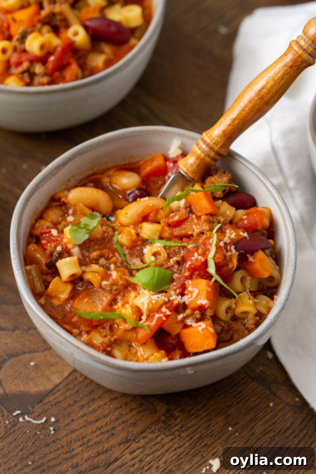 Hearty Italian Pasta & Beans 2 bowl of Pasta Fagioli