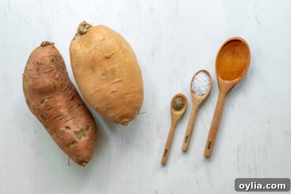Air Fryer Sweet Potato Chips ingredients