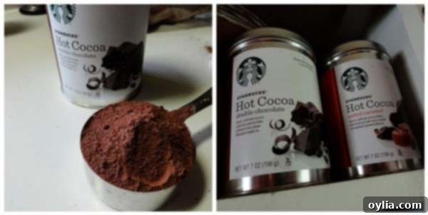 A close-up of fluffy Hot Cocoa Chocolate Chip Muffins, highlighting their texture.