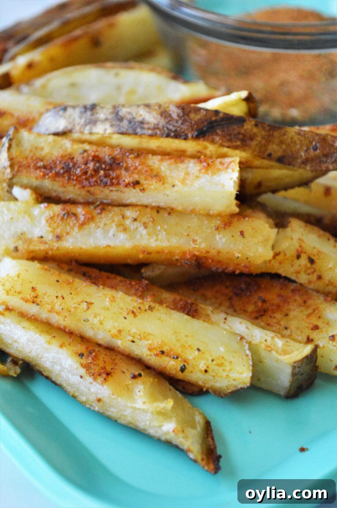 Perfectly seasoned crispy fries, ready to be enjoyed.