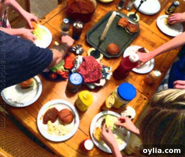 A family dinner scene at Jodi's house in Florida
