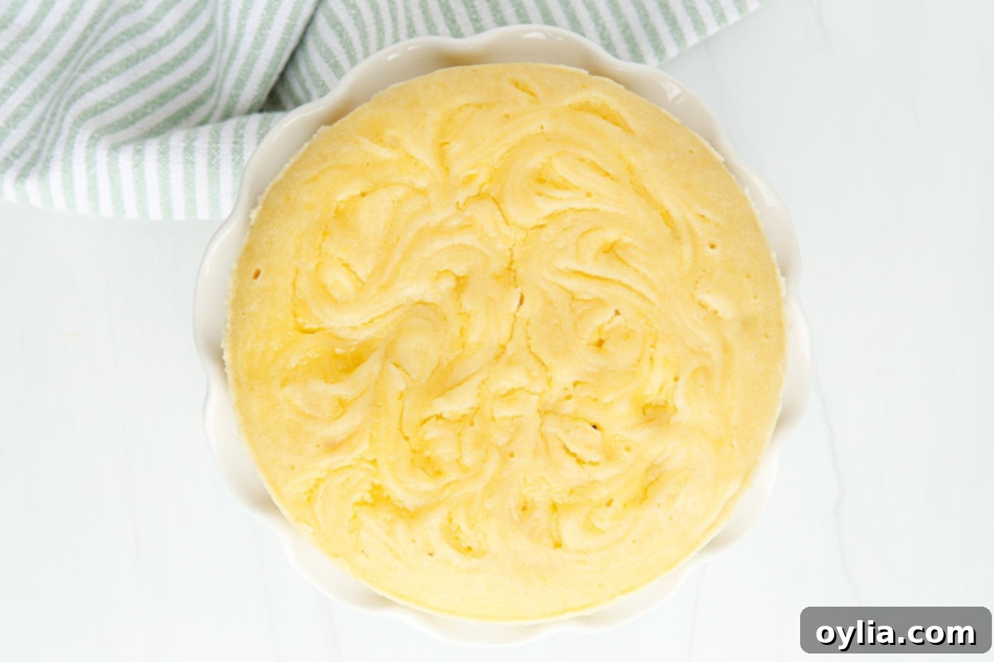 lemon cake overhead photo