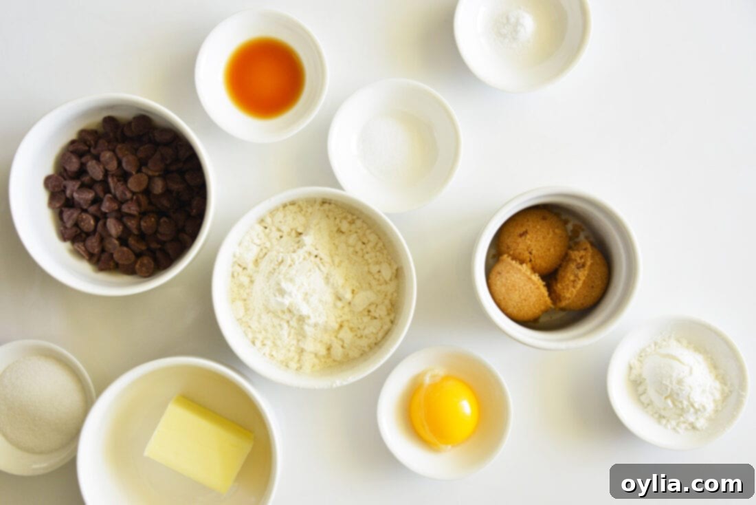 ingredients for cookies