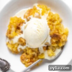 Golden Pineapple Delight 10 Pineapple Dump Cake ready to be served