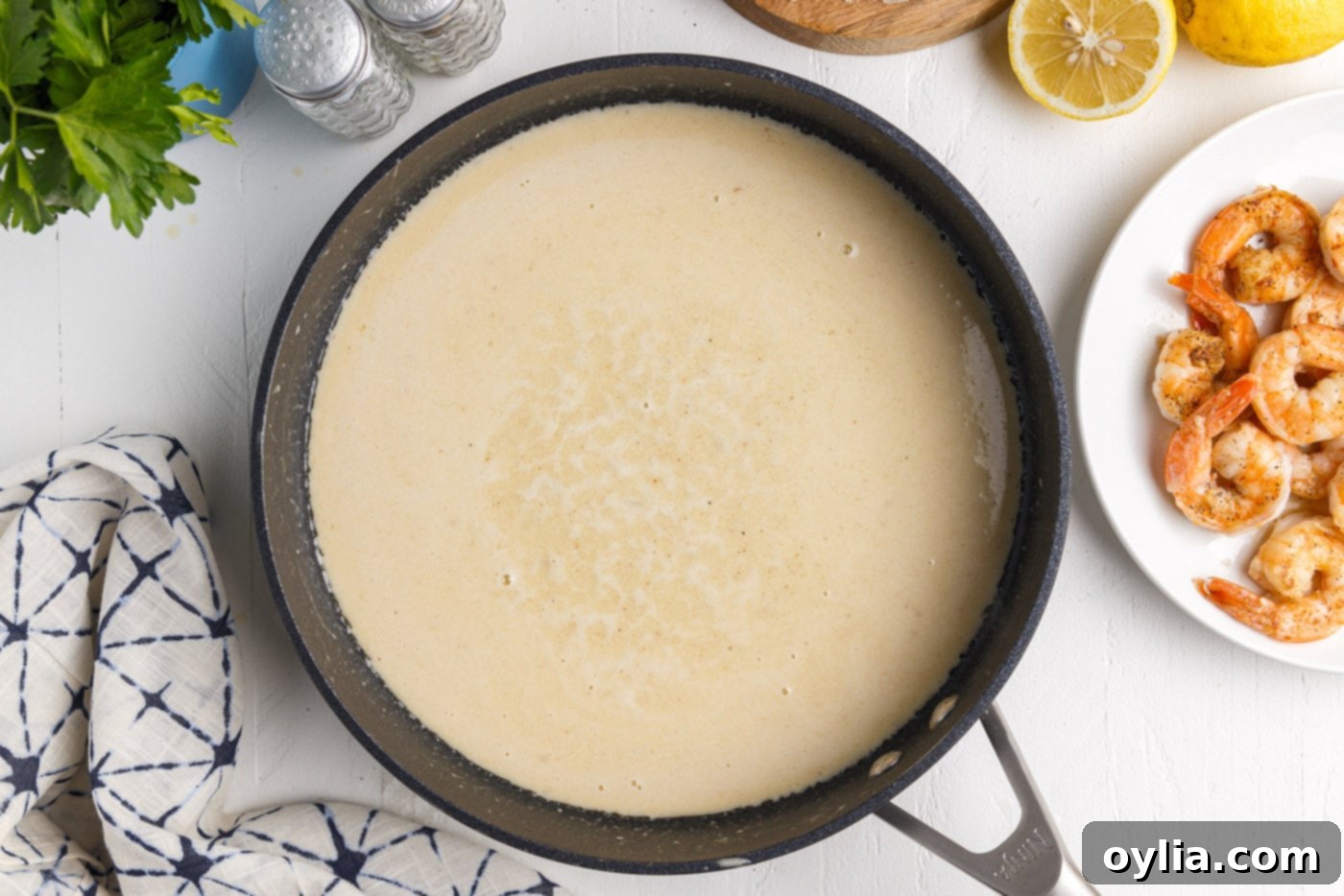 creamy lemon garlic pasta sauce