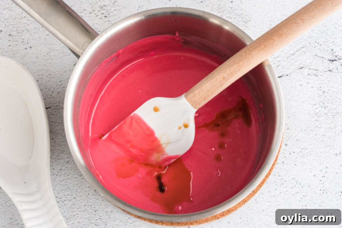pink candy melts with vanilla extract