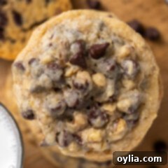 Doubletree Chocolate Chip Cookies, a close-up showing the rich texture and ample chocolate