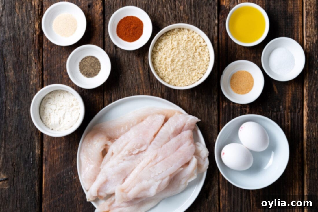 Air Fryer Fish ingredients