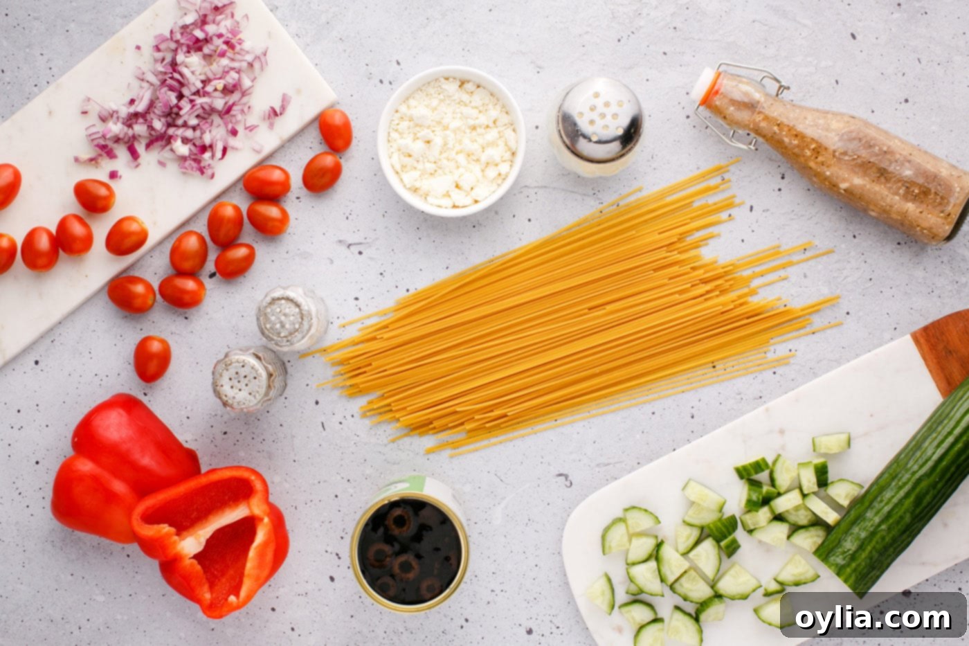 Spaghetti Salad ingredients