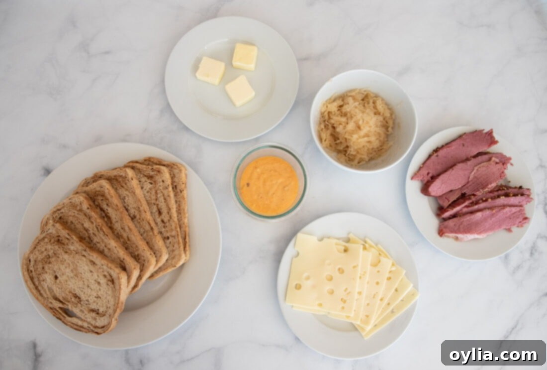 Reuben Sandwich ingredients