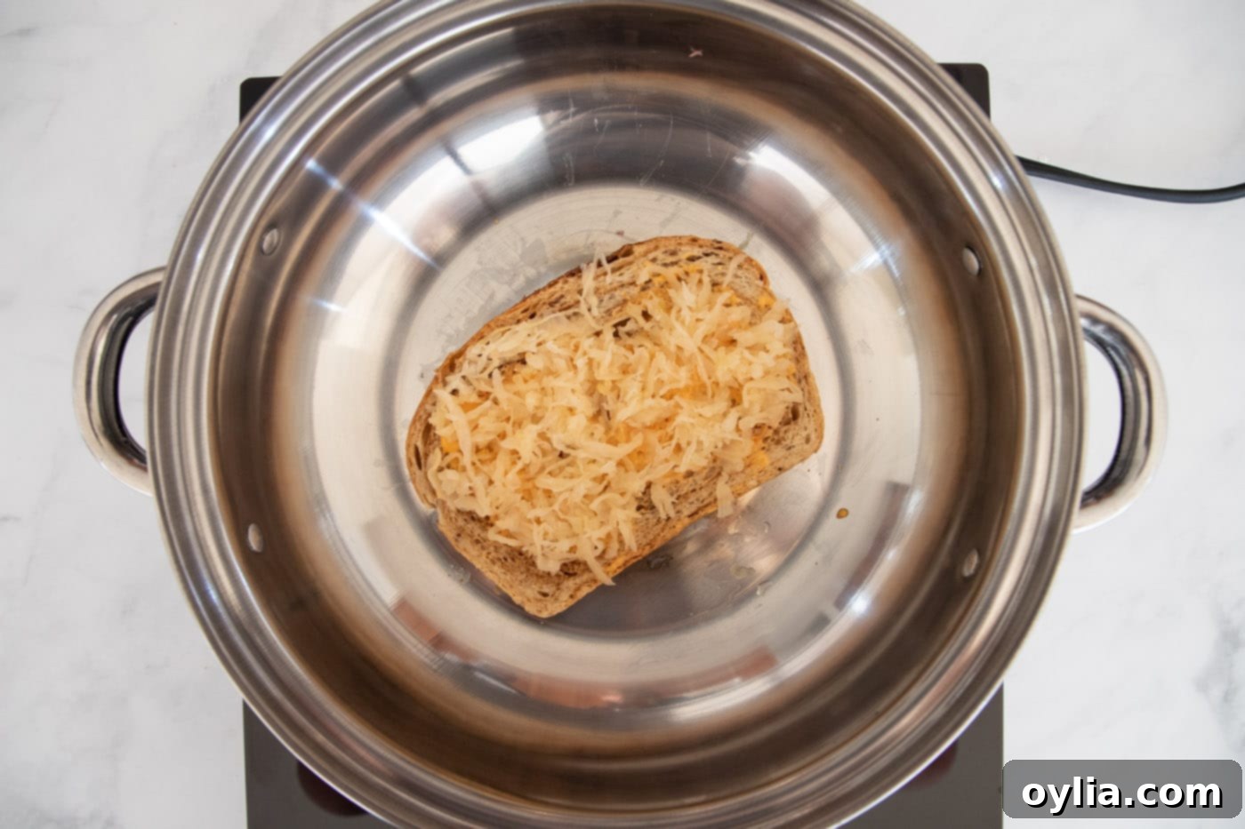 sauerkraut on top of corned beef