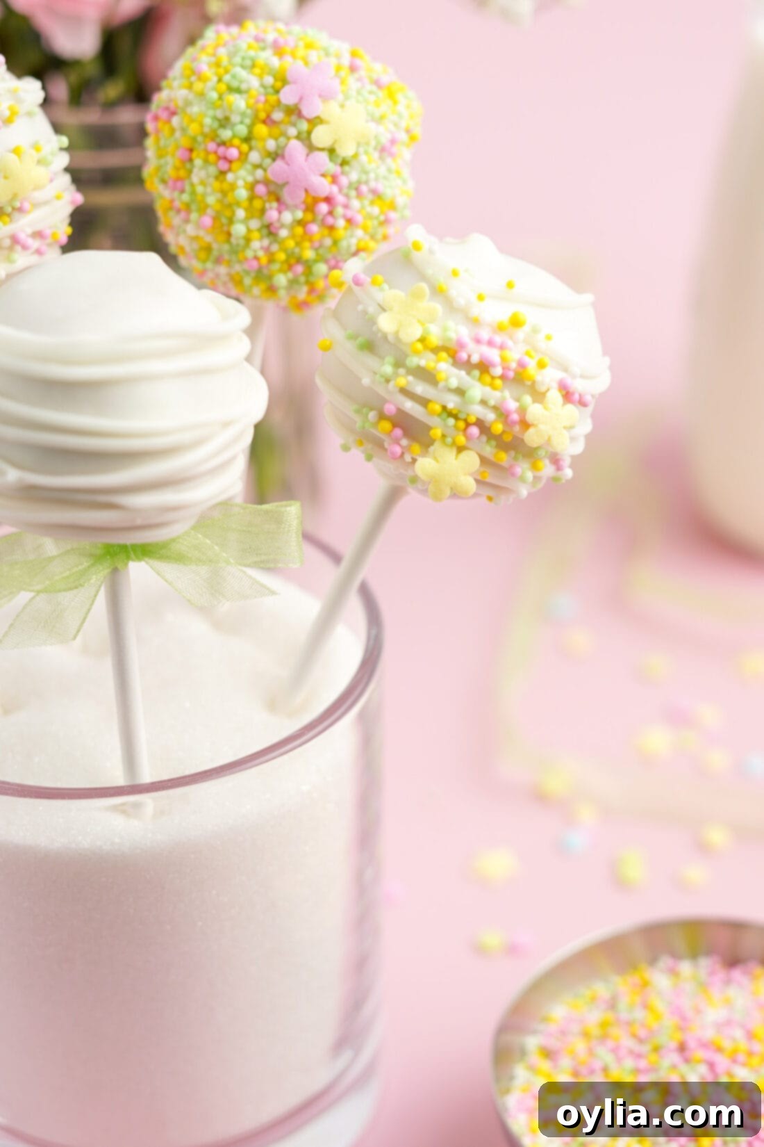 Donut Hole Cake Pops IN A HOLDER