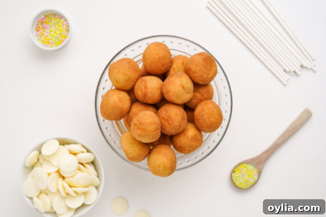 Donut Hole Cake Pops ingredients