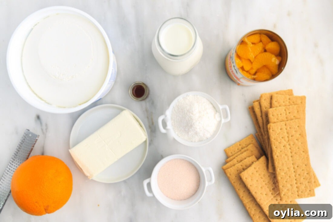 Orange Icebox Cake ingredients
