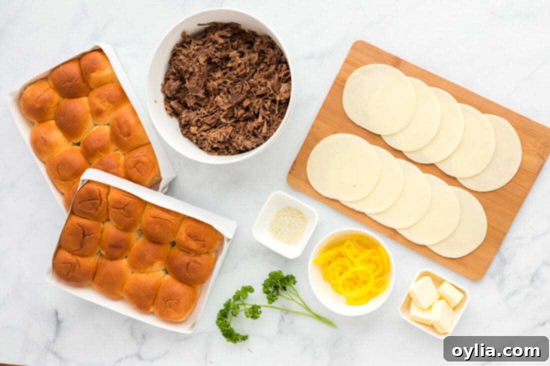 Homestyle Mississippi Pot Roast Sliders 4 Mississippi Pot Roast Sliders ingredients