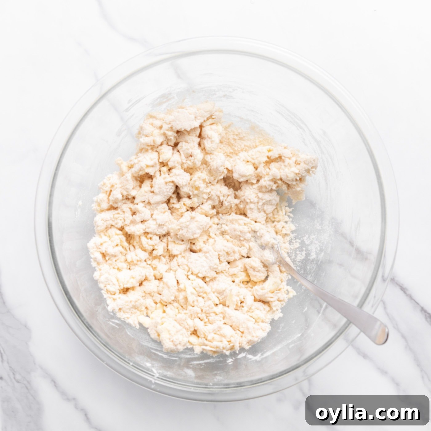 biscuit dough in a bowl
