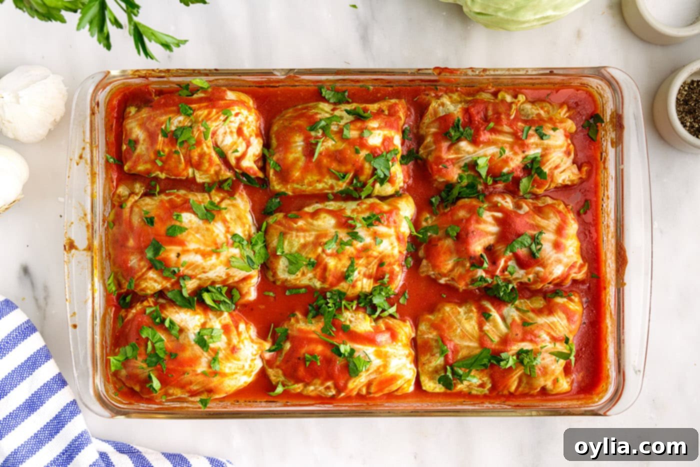 baked cabbage rolls