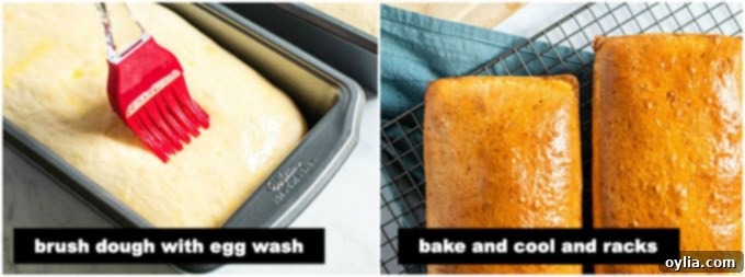 Homemade white bread dough resting in a pan after the first rise, perfectly proofed.