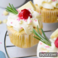 Raspberry White Chocolate Cupcakes
