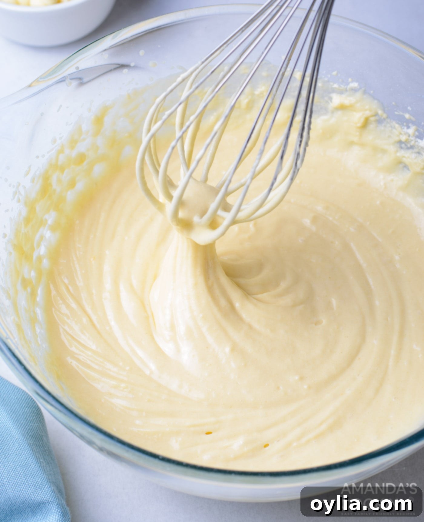 cupcake batter in a bowl