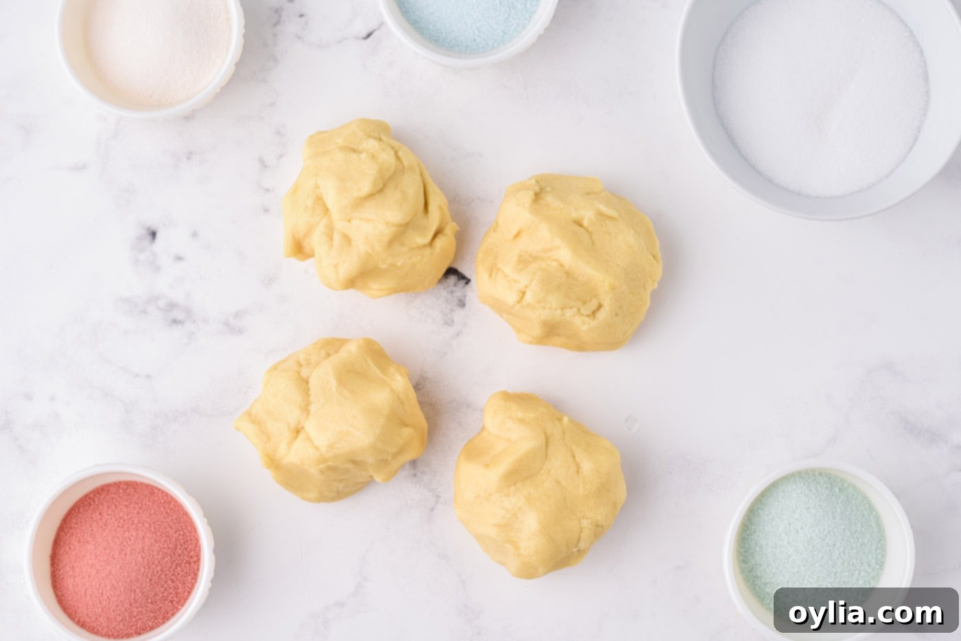 sugar cookie dough balls