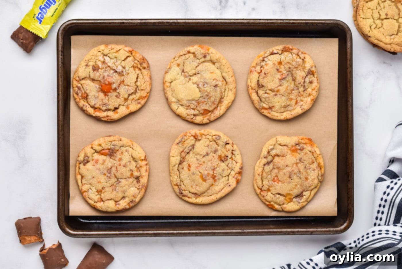 baked butterfinger cookies