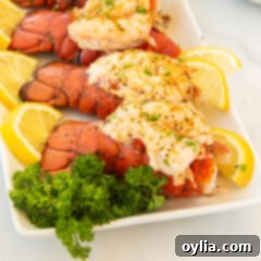 Tender Steamed Lobster Tail 20 Steamed Lobster Tail, perfectly cooked and crowned, ready to eat
