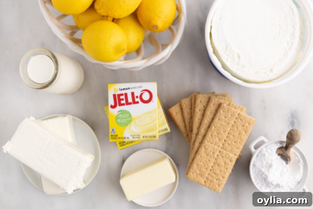 Lemon Lush Trifle ingredients