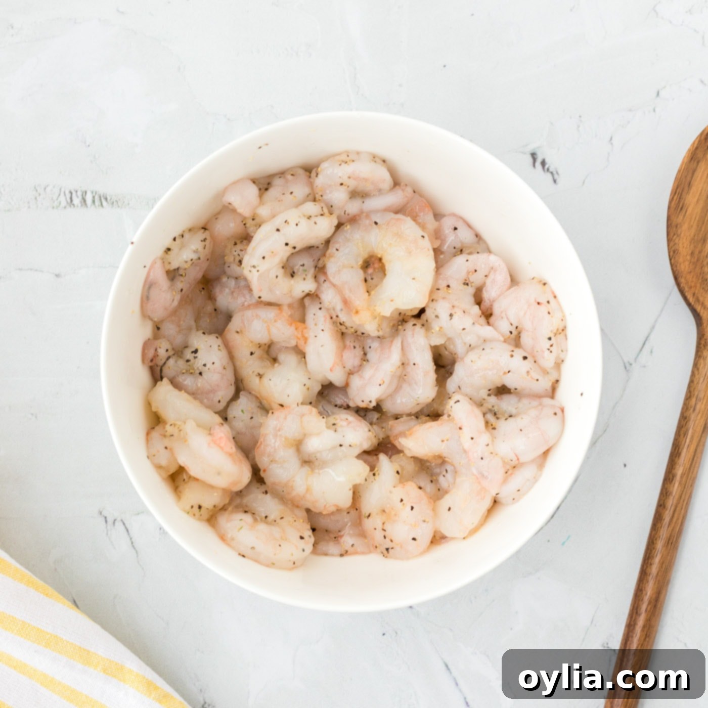 seasoned shrimp in a bowl