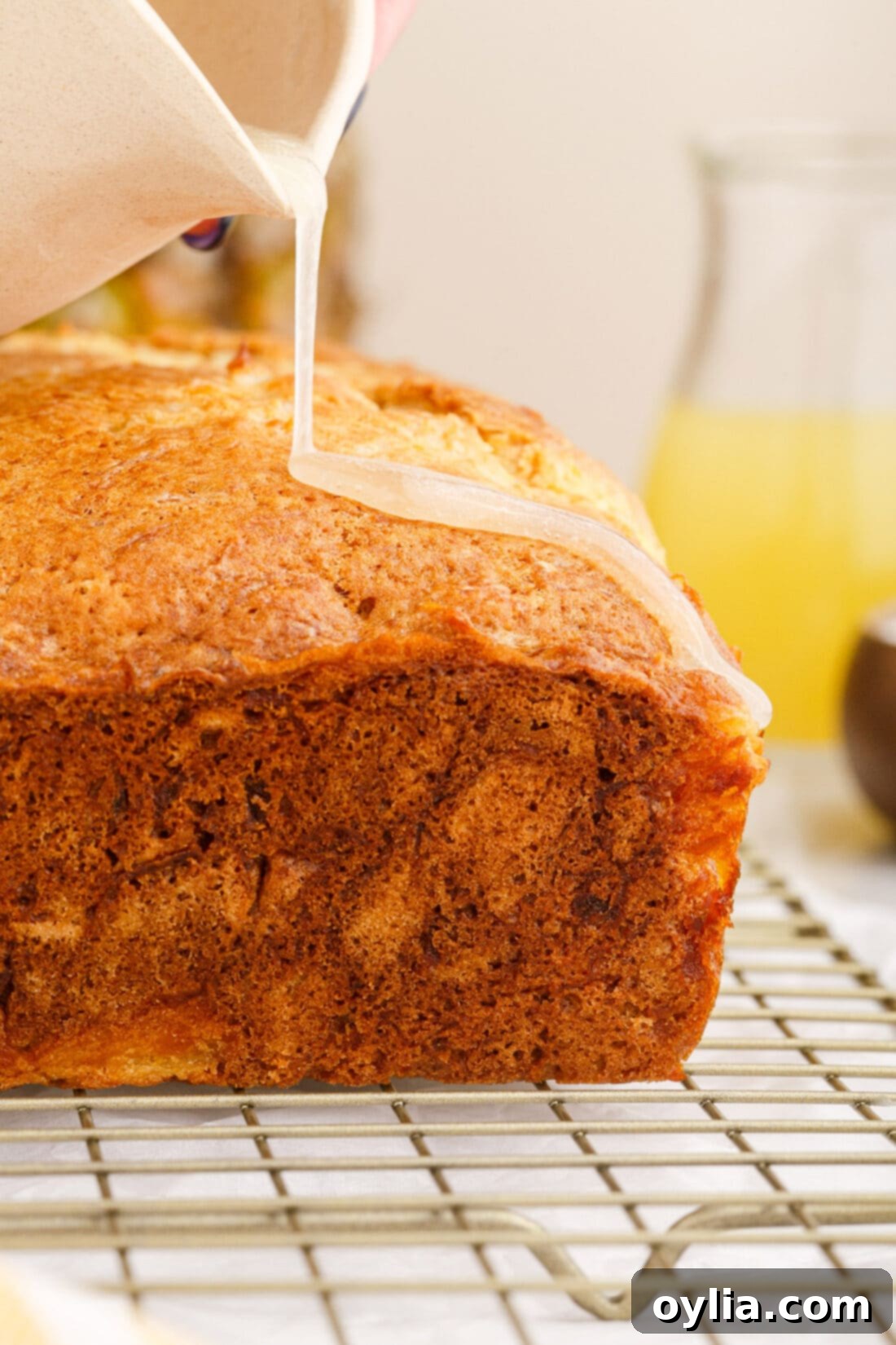 drizzle on top of Pineapple Quick Bread