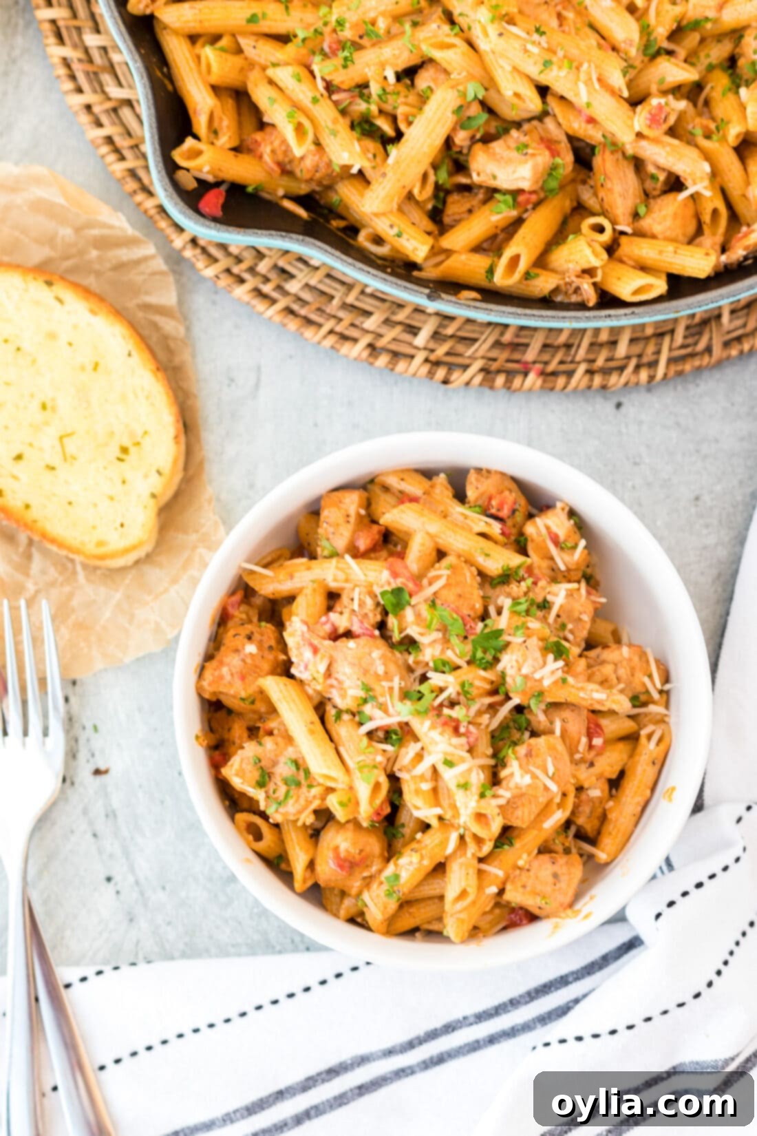 bowl of Cajun Chicken Pasta