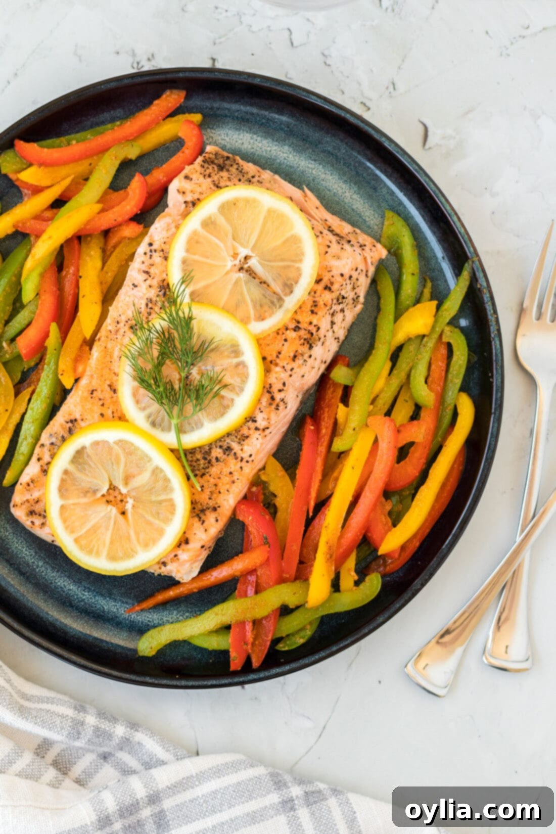Instant Pot Salmon with peppers