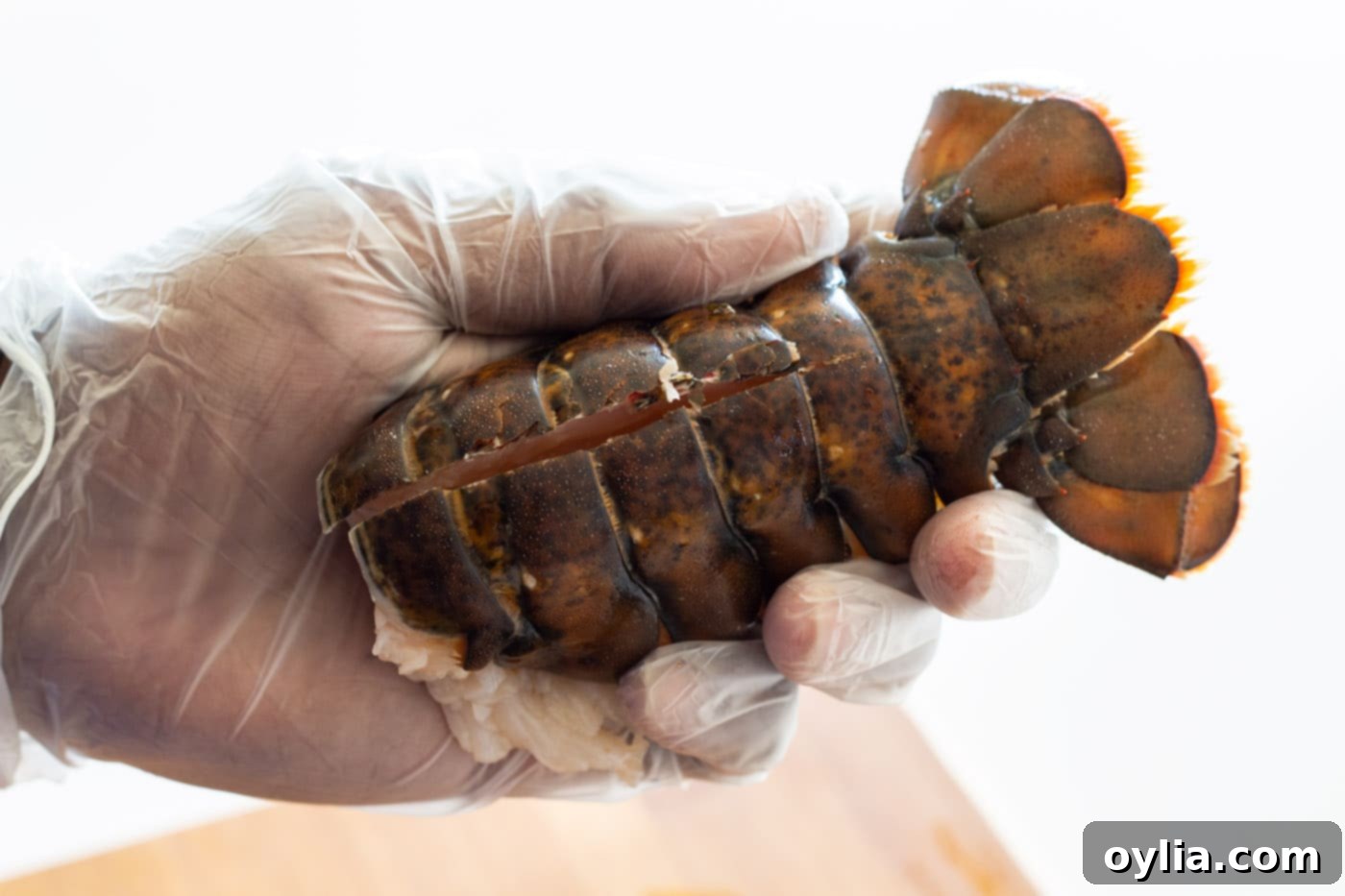 sliced lobster tail