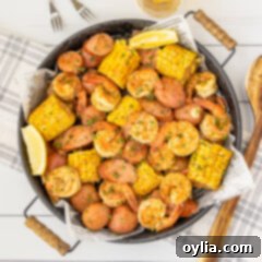 Shrimp Boil in a round platter