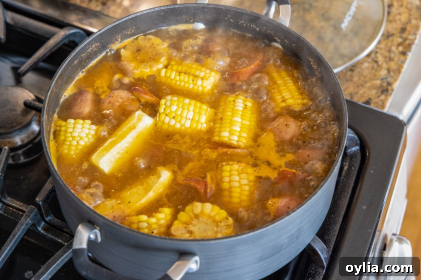 shrimp boil in pot