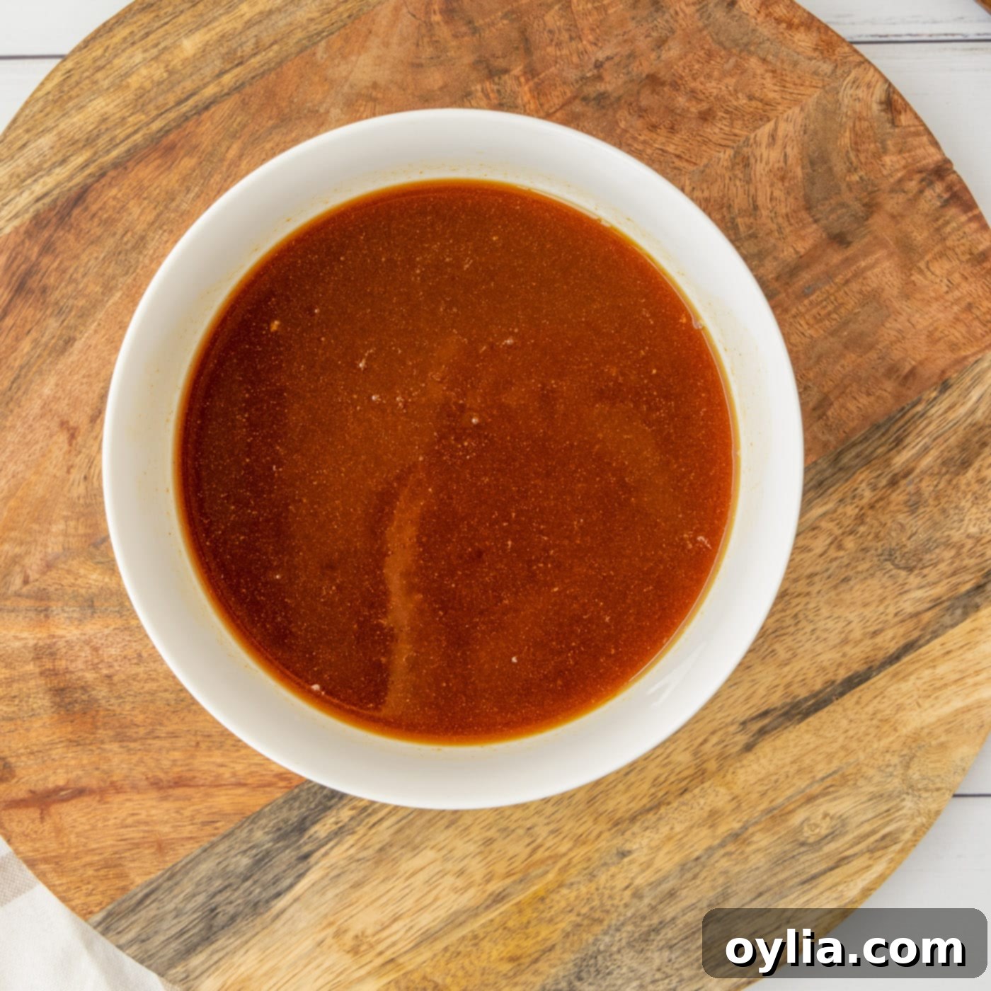 bourbon chicken sauce in a bowl