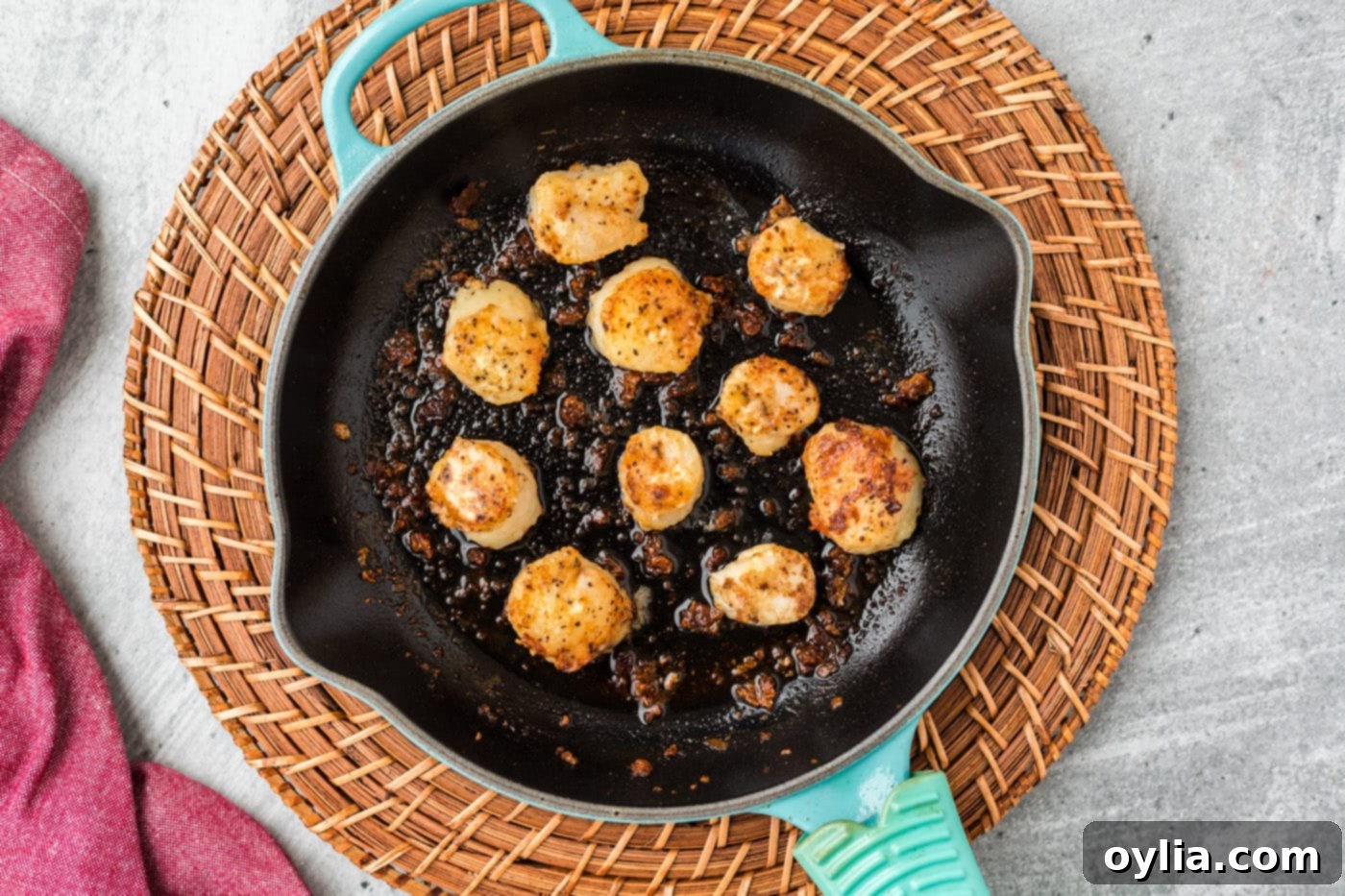 pan searing scallops