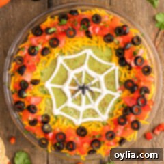 Spider Web Taco Dip