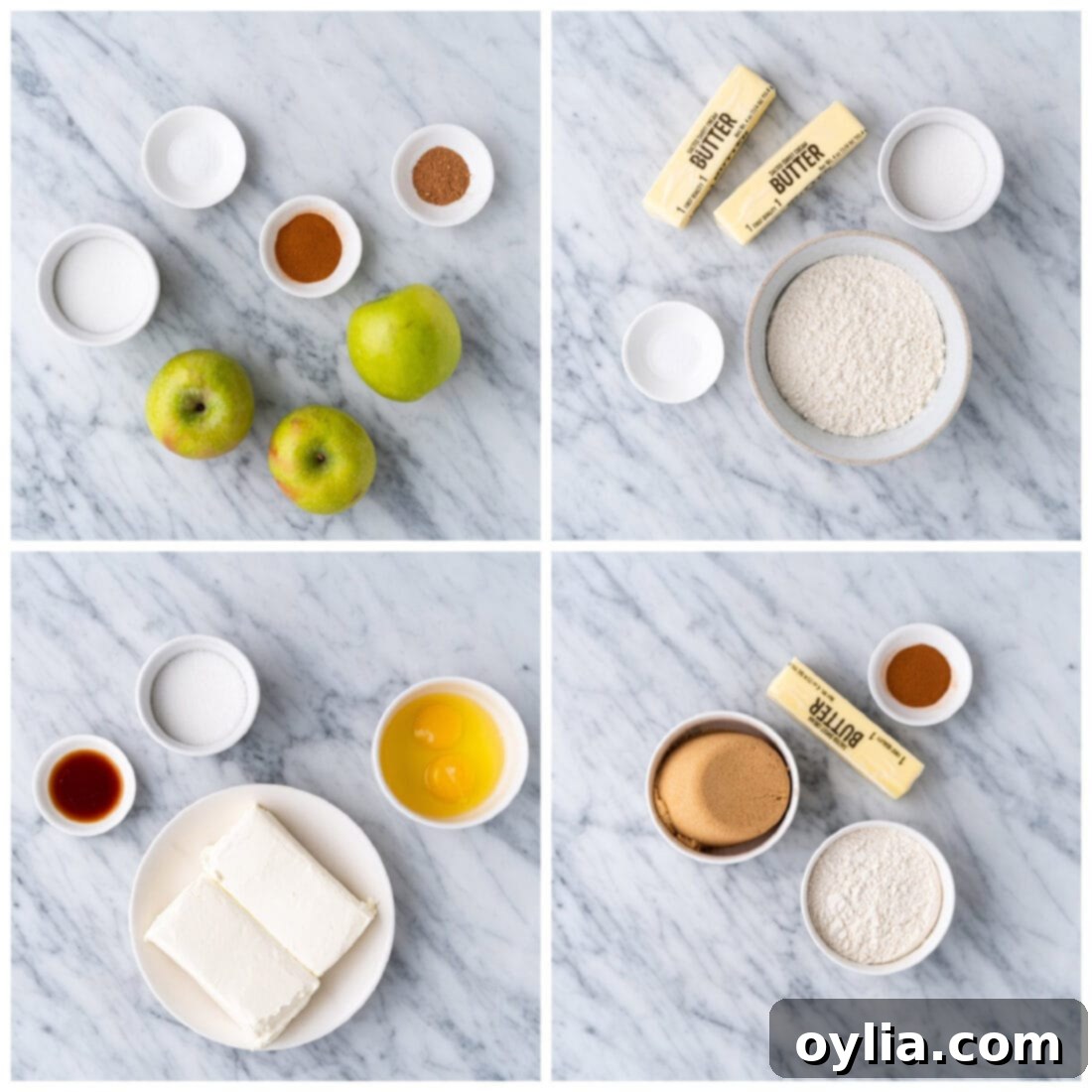 Golden Caramel Apple Cheesecake Squares 4 Caramel Apple Cheesecake Bars ingredients