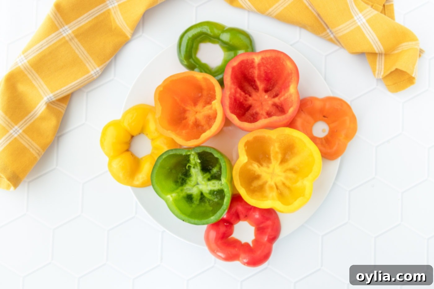 hallowed out bell peppers