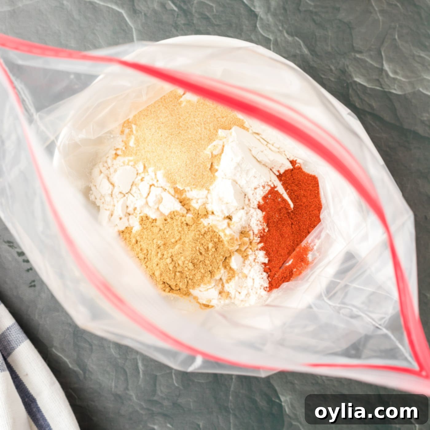 dry seasonings for chicken wings in a bag