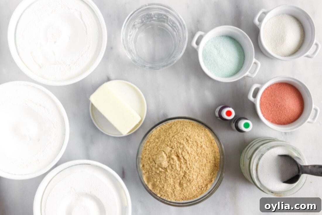 ingredients for Layered Jello Pie