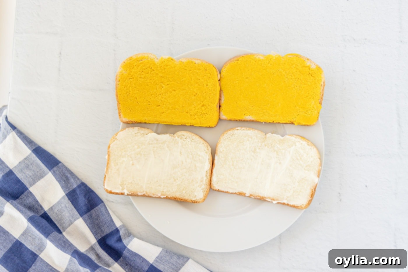 mayo and mustard on sandwich bread