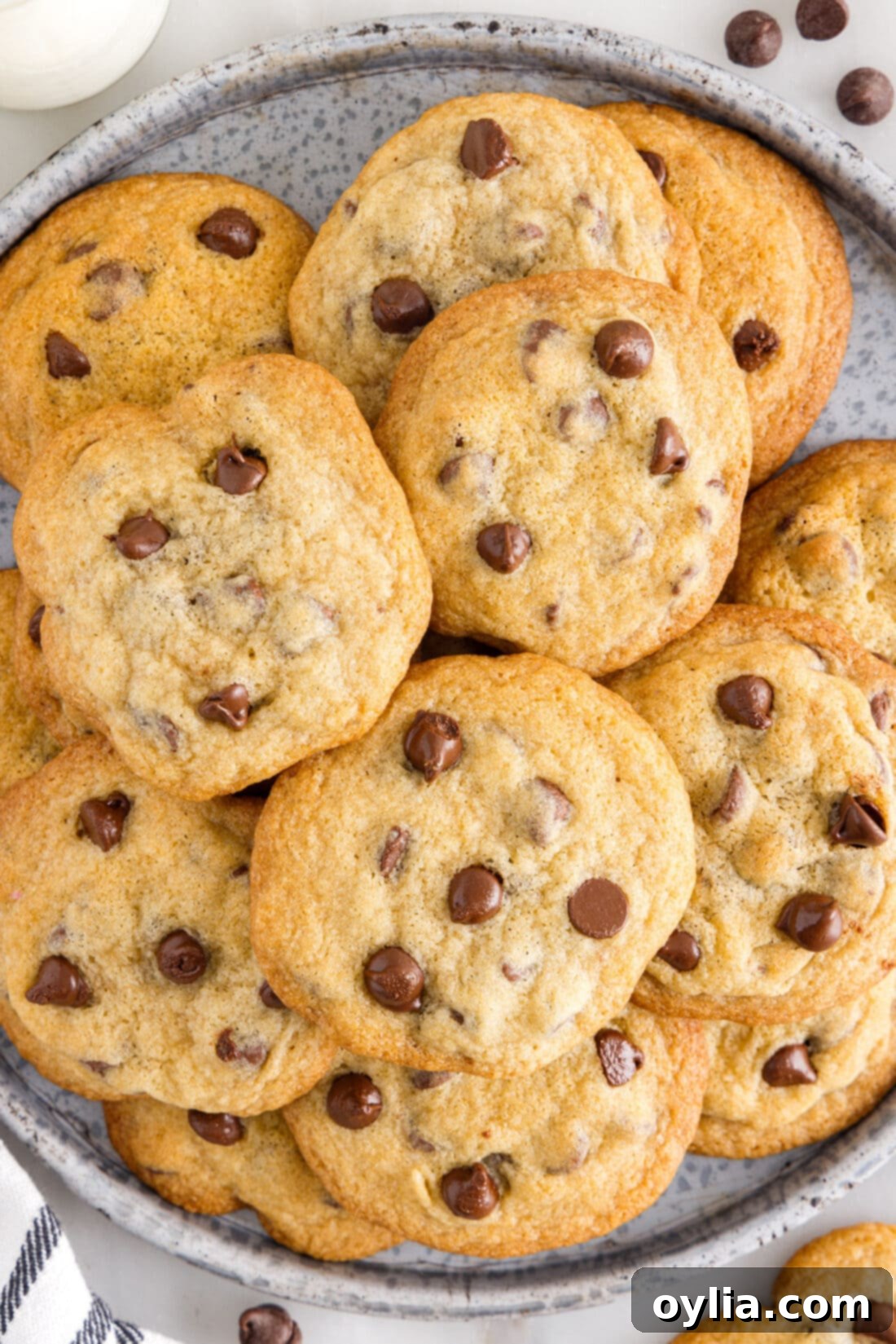 plate full of Toll House Cookies