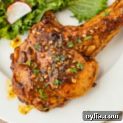 Veal Chop on plate