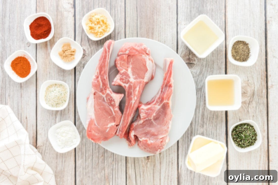 ingredients for Veal Chops