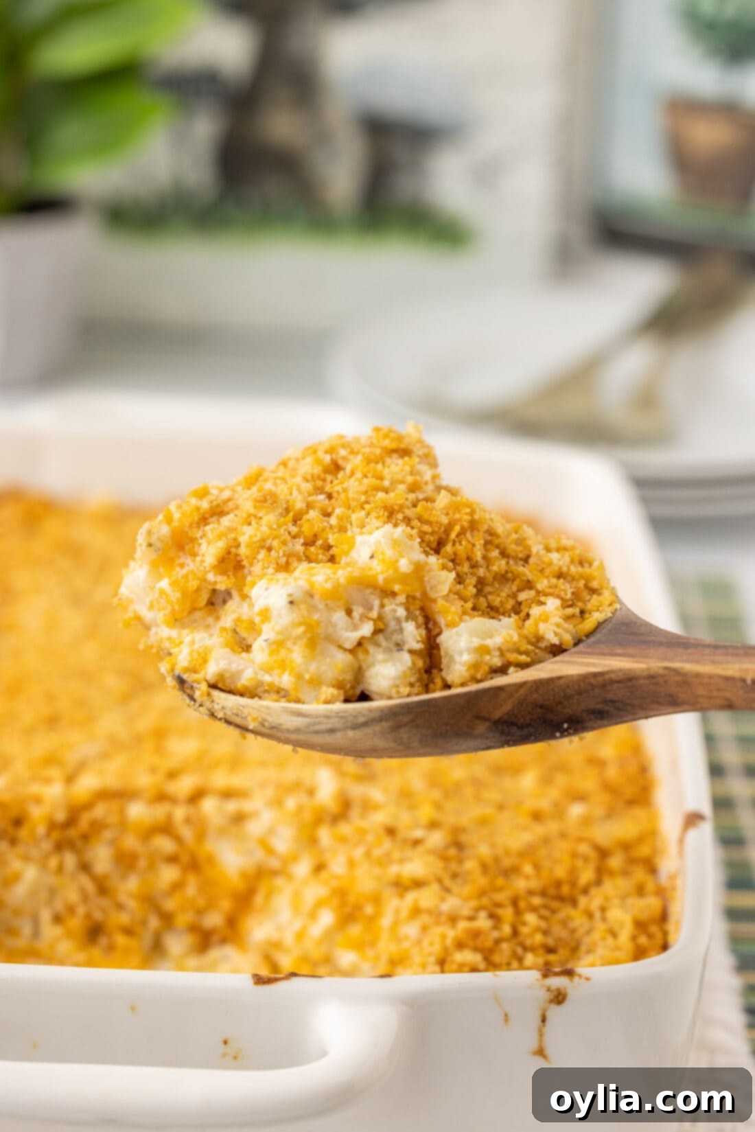 spoon of Funeral Potatoes